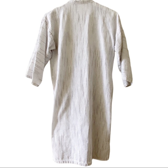 Kimono Style Linen Wrap Dresss - Picture 2 of 4